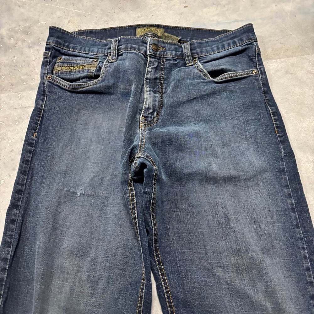 Vintage Y2K/2000s Grunge Dark Wash Streetwear Denim Jeans! 33x33 - Picture 5 of 8